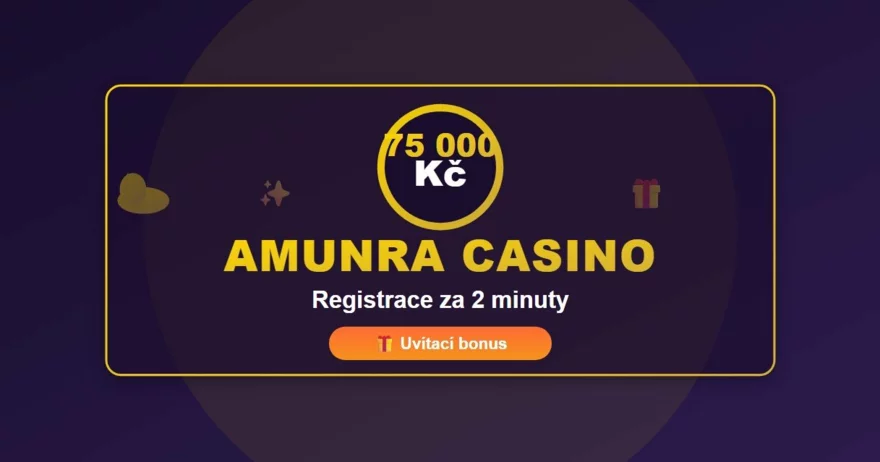 AmunRa casino registrace: Jak se zaregistrovat a získat bonus 75 000 Kč 🎁