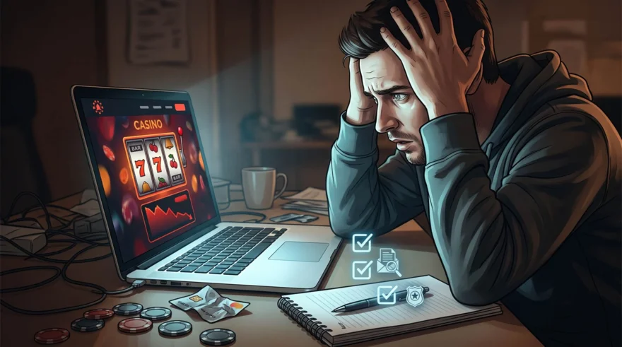 Co dělat, pokud jste se stali obětí podvodného casina: Krizový plán