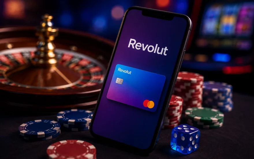 Revolut v online casinu: vklady, výběry, karta a Gambling Block