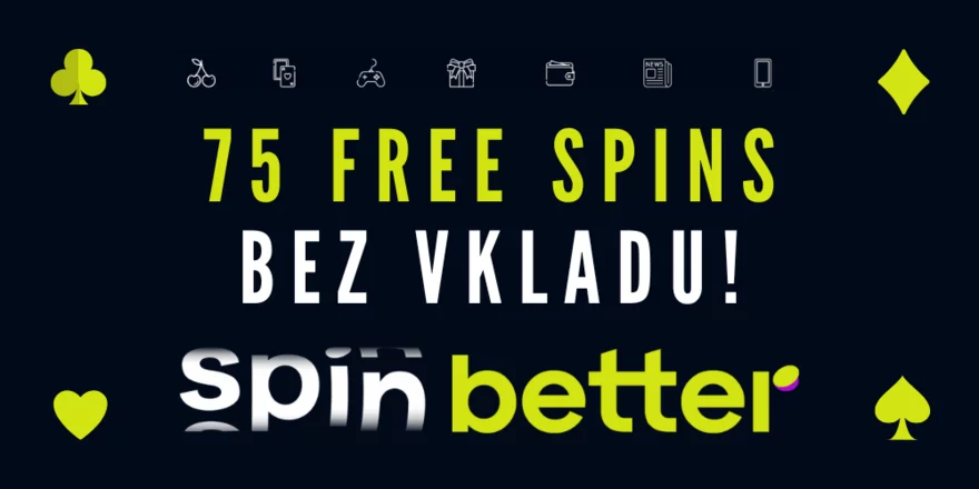 Spinbetter VIP bonus 75 Free spins bez vkladu!