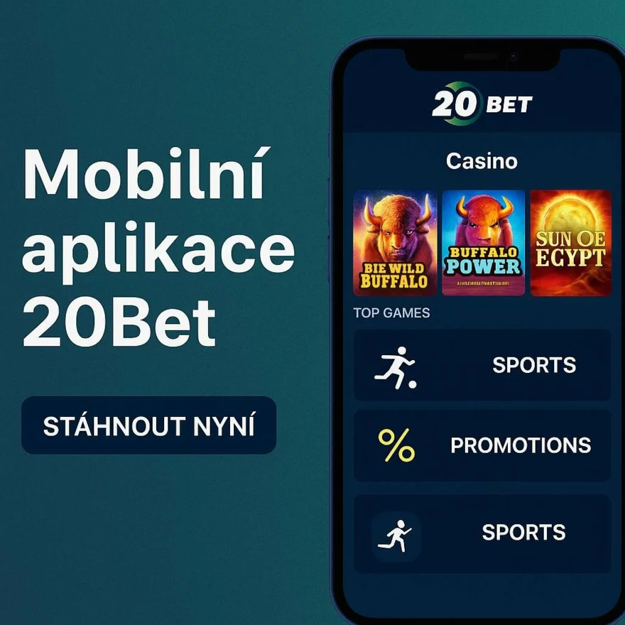 Mobilní aplikace 20Bet - instalace a používání