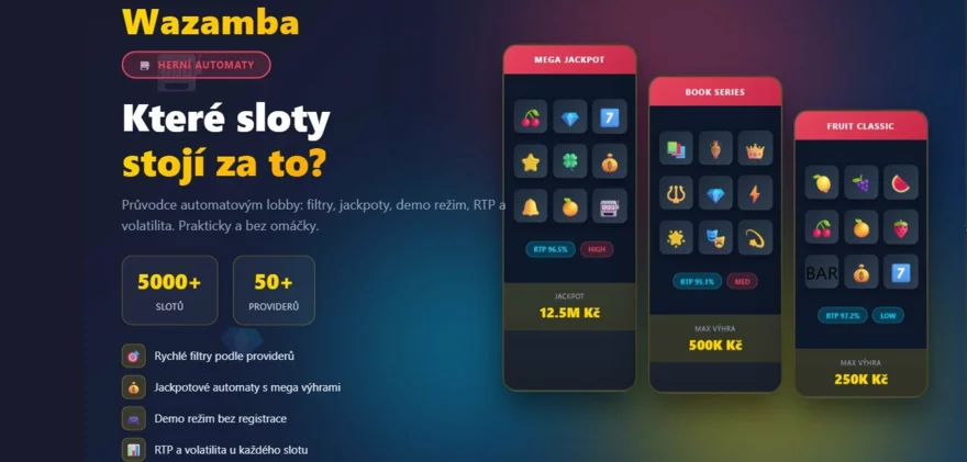 Automaty ve Wazamba: které sloty stojí za to?