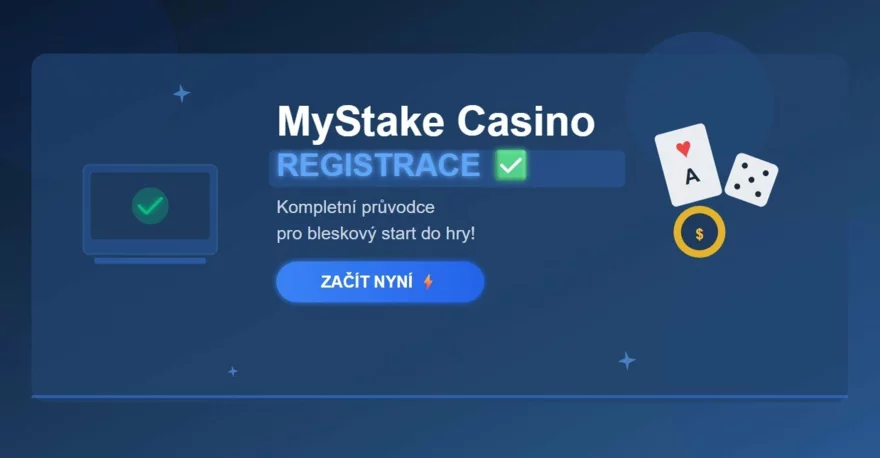 MyStake casino registrace ✅ | Kompletní průvodce pro bleskový start do hry! ⚡
