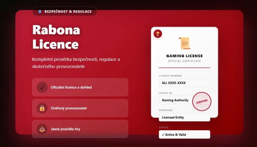 Licence a regulace Rabona: Kompletní prověrka bezpečnosti 🔎