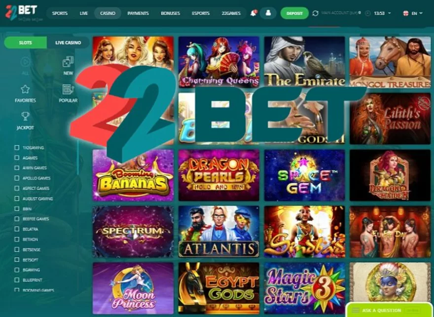 22Bet Casino free spins promo code