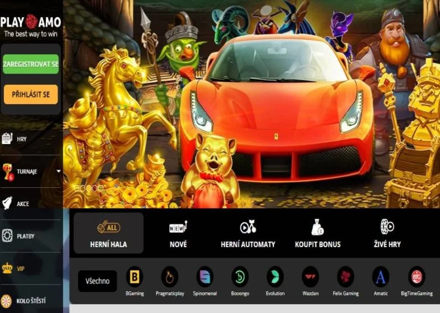 Playamo casino svět zábavy