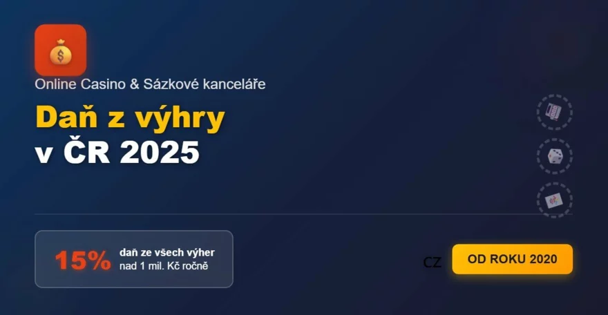 Daň z výhry v online casinu a sázkových kancelářích