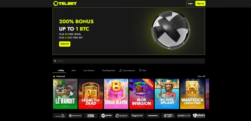 Telbet casino hry