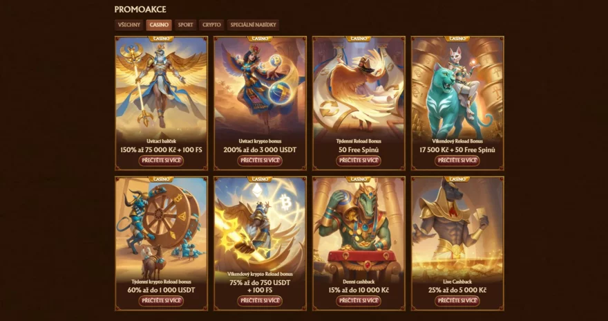 AmunRa nabídka bonusů