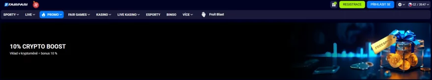 Fairpari: Krypto bonus