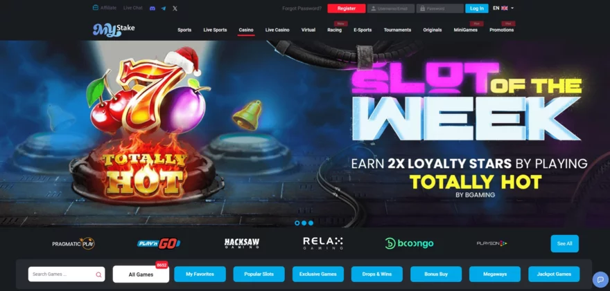 MyStakes provideři live casina