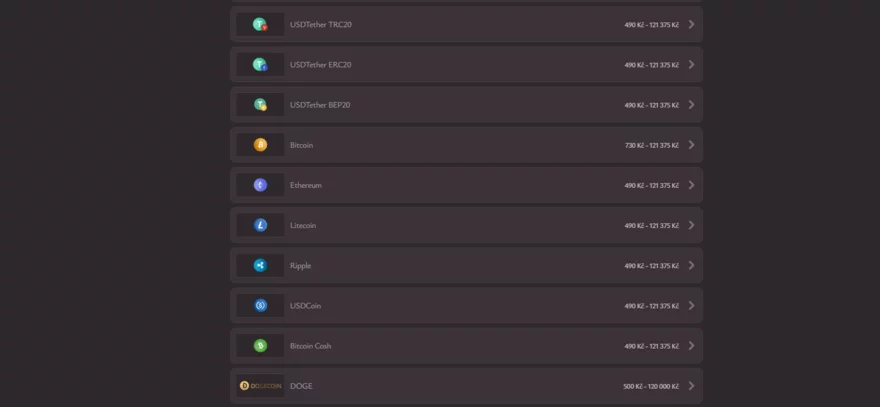 Vicibet nabídka kryptoměn