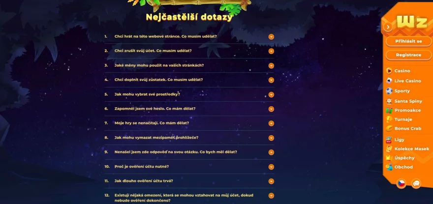 Wazamba FAQ