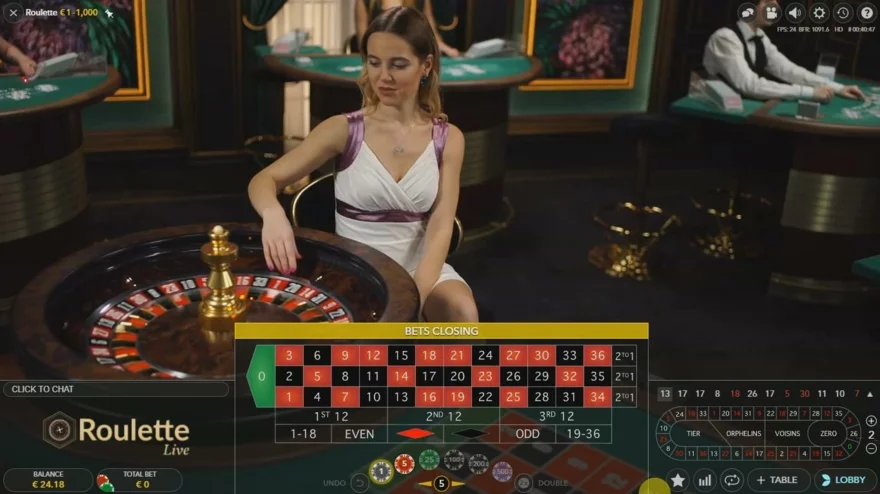 živá ruleta v online casinu
