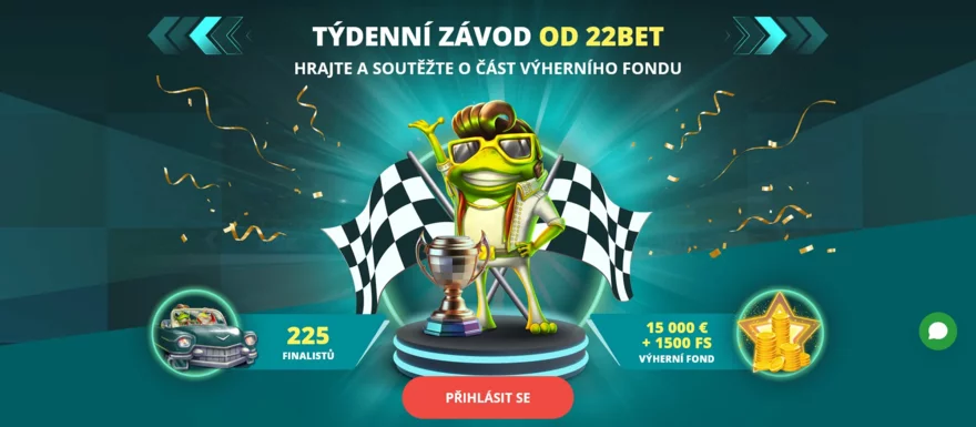 promoakce týdenní závod na 22bet