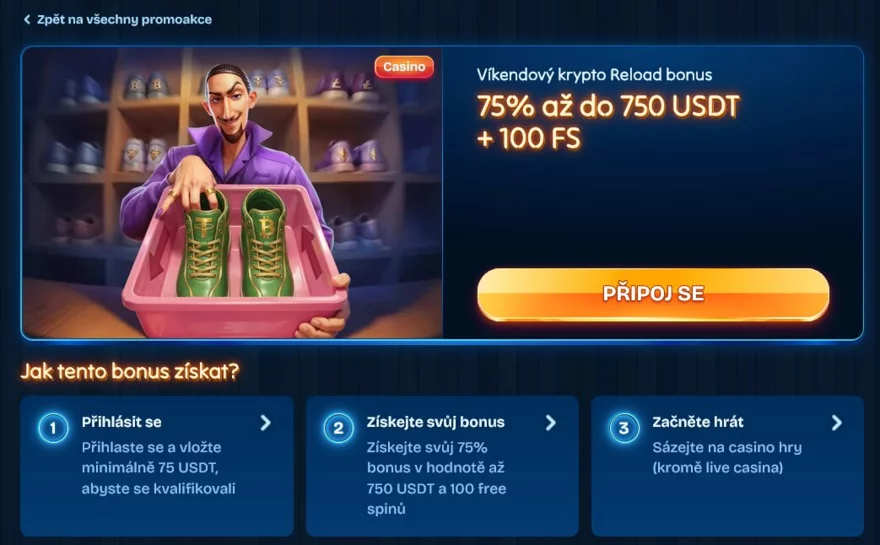 Víkendový bonus v casinu DudeSpin za vklady pomocí kryptoměn