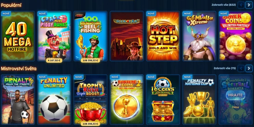Nabídka her v casinu DudeSpin – nejpopulárnější