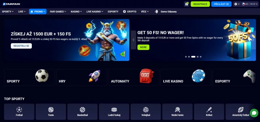 fairpari casino VISA Mastercard