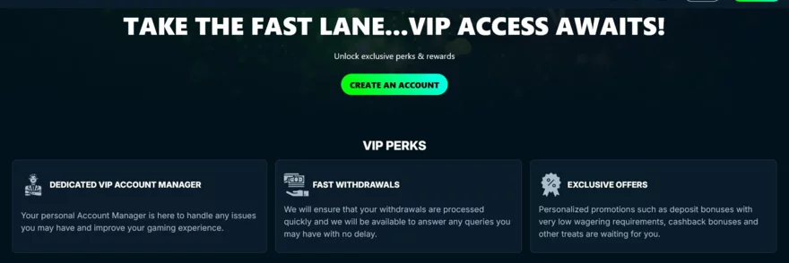 VIP program go4casino