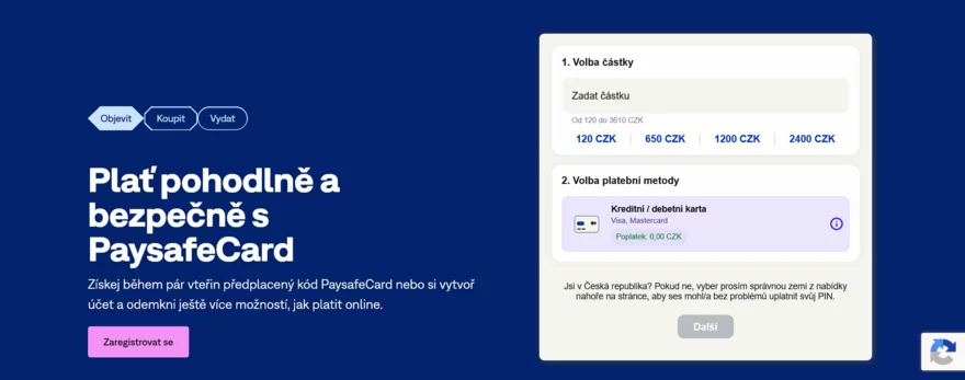 jak paysafecard koupit a jak funguje v online casinu