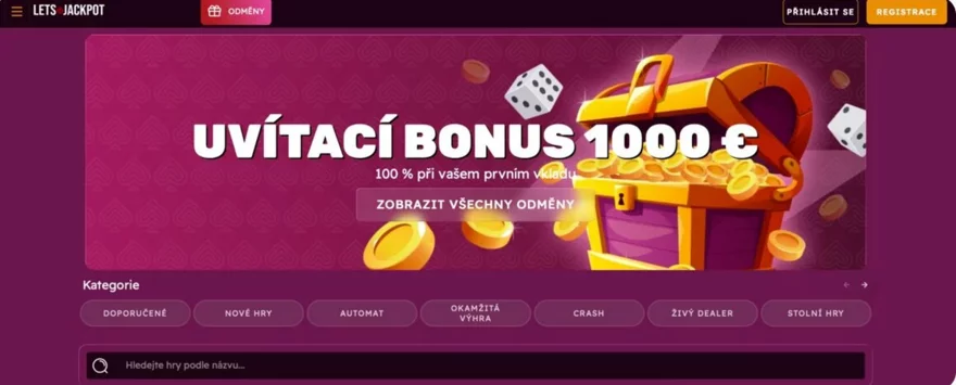 letsjackpot casino bonusy