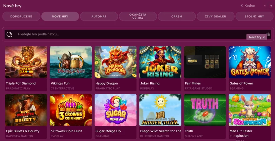 letsjackpot výběry výher z her