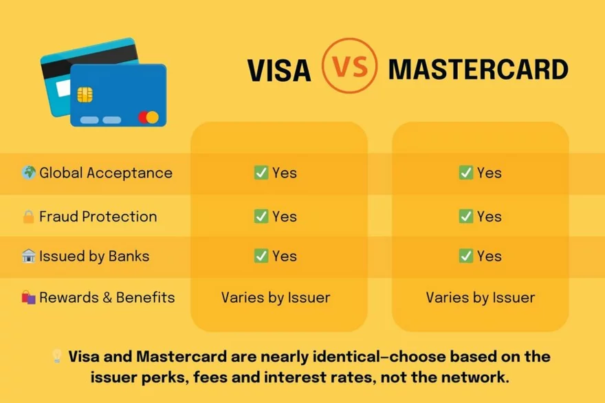 mastercard vs. visa porovnání