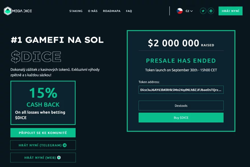 mega dice casino recenze - token dice