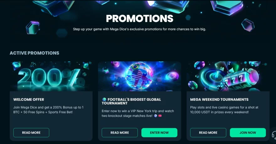 megadice promoakce a bonusy