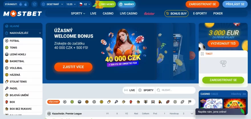 mostbet casino recenze
