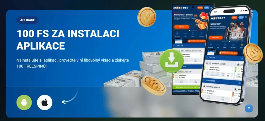 bonus mostbet za stažení aplikace