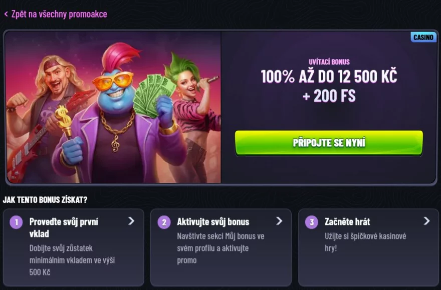 uvitací bonus s free spiny mr pacho