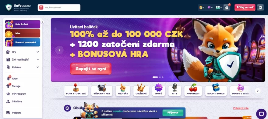 safecasino uvítací bonus pro nové hráče