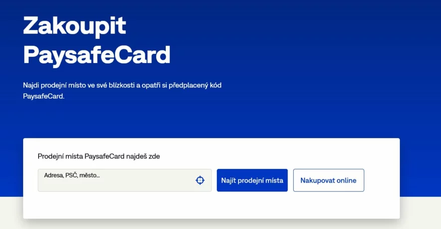paysafecard casino vklad