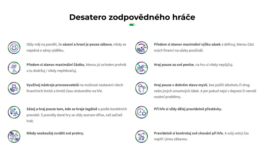 jak hrát zodpovědně