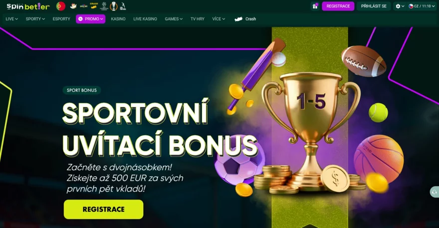 spinbetter uvítací bonus