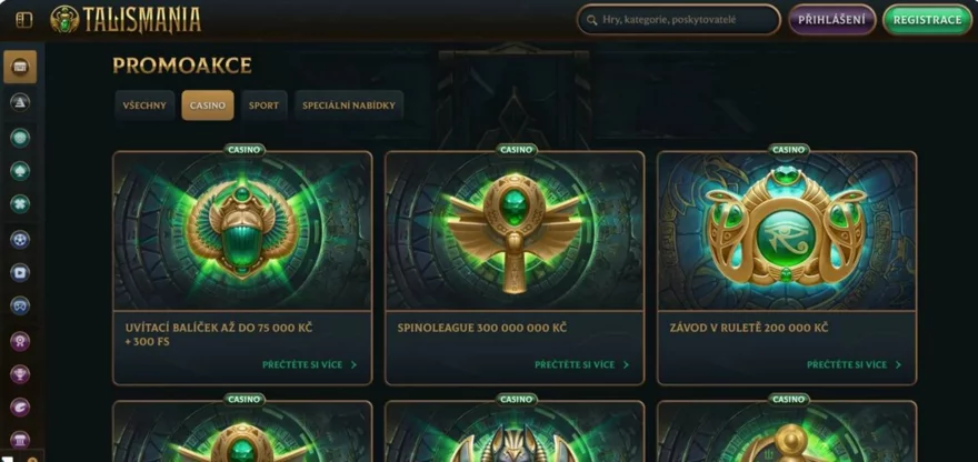 talismania zahraniční platforma