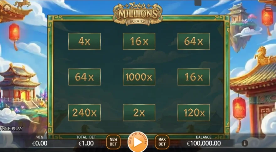 stírací losy online Lucky Scratch Card