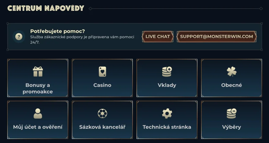 monsterwin casino faqs