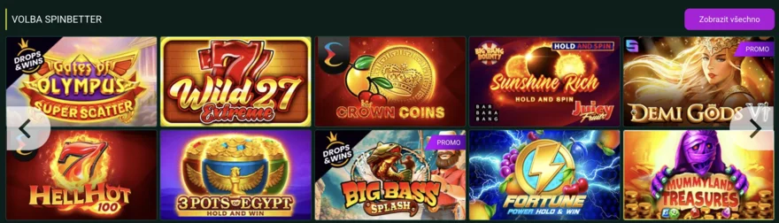 spinbetter zahraniční online casino