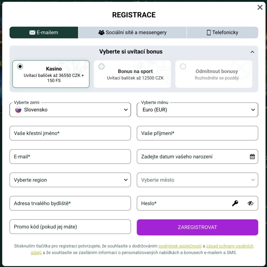 spinbetter login