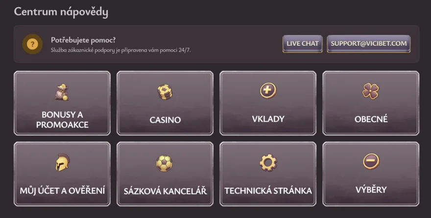 vicibet casino faq
