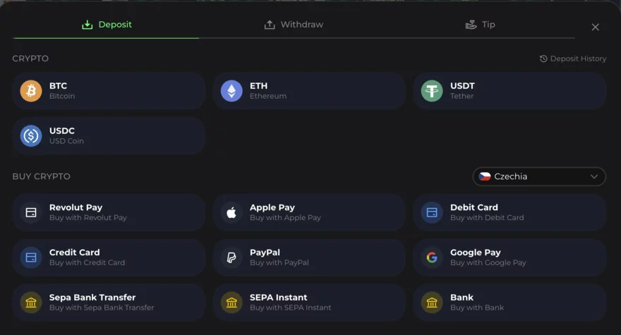 atozwin casino kryptomeny vklad