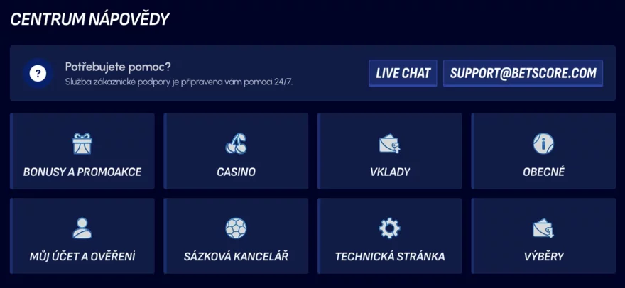 betscore casino faq