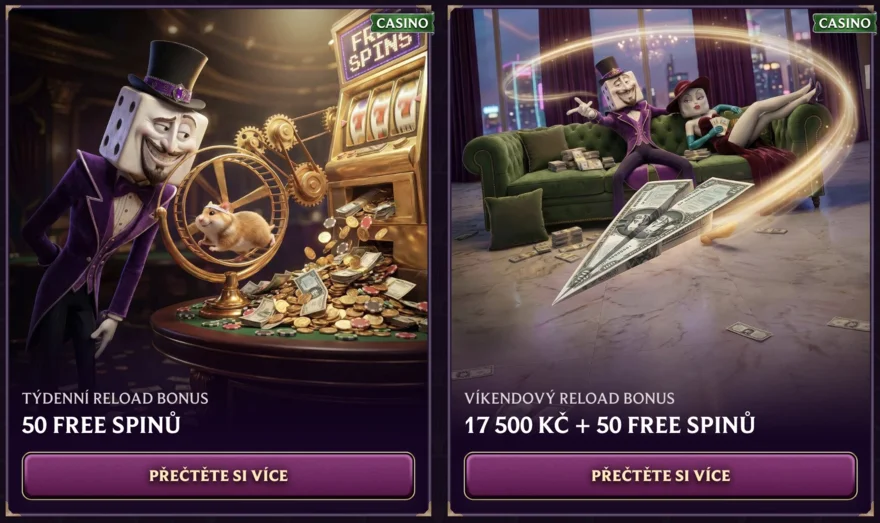 dice palace bonusy