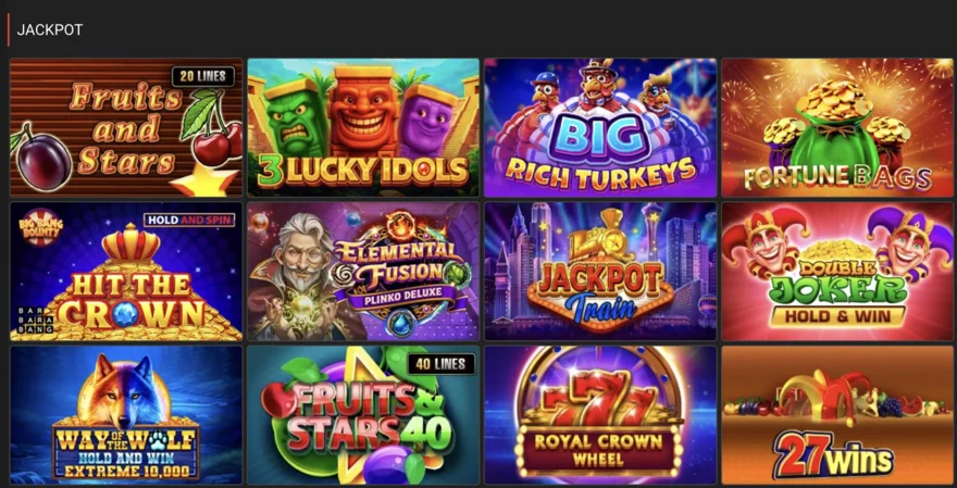 progresivní automaty megapari