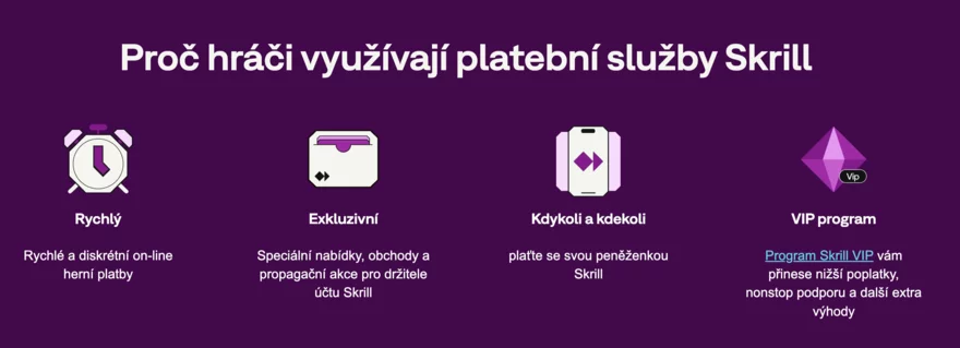 skrill casino vyhody