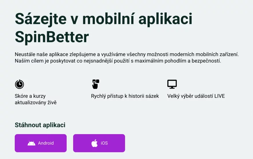 spinbetter casino aplikace
