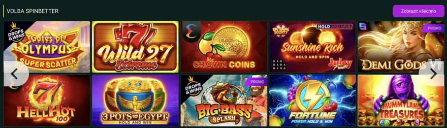 spinbetter casino hry