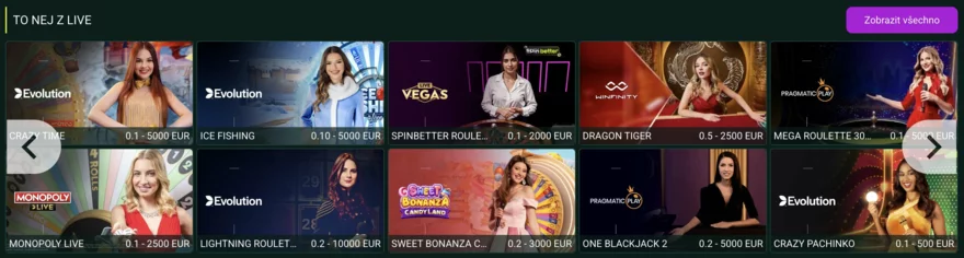 spinbetter live casino